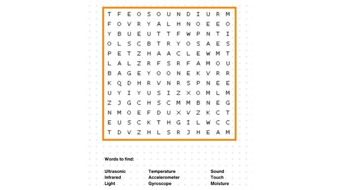 robotic wordsearch puzzle