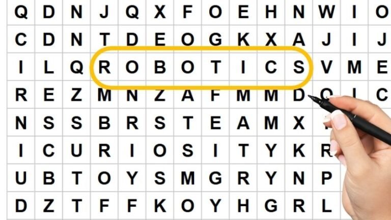 10 Robotic word search puzzles for kids, parents & teachers