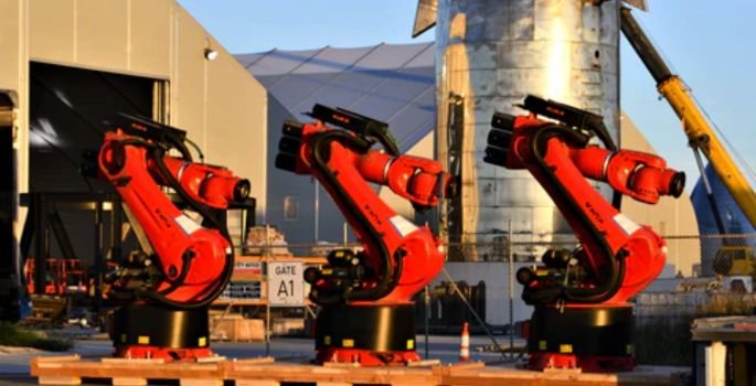 spacex welding robots