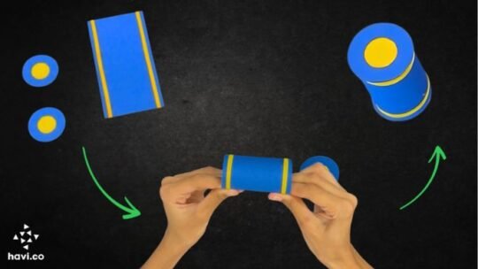 How to make a DIY paper train project with cardboard and dc motor | Havi.co