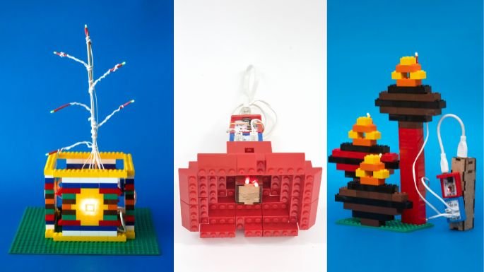LED projects with bricks & blocks