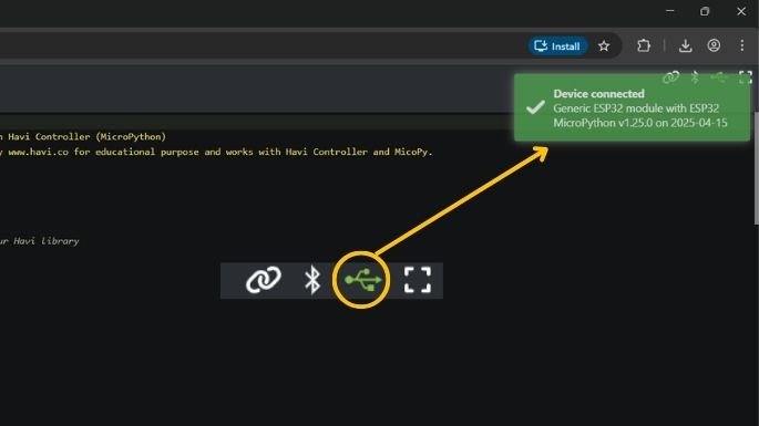 havi micopy conneted controller message