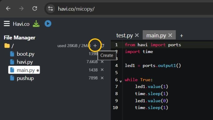 micopy new file create